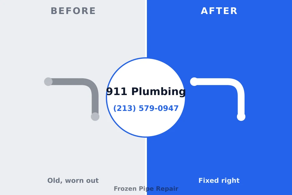 Before and after: plumbing repair East Wenatchee, WA